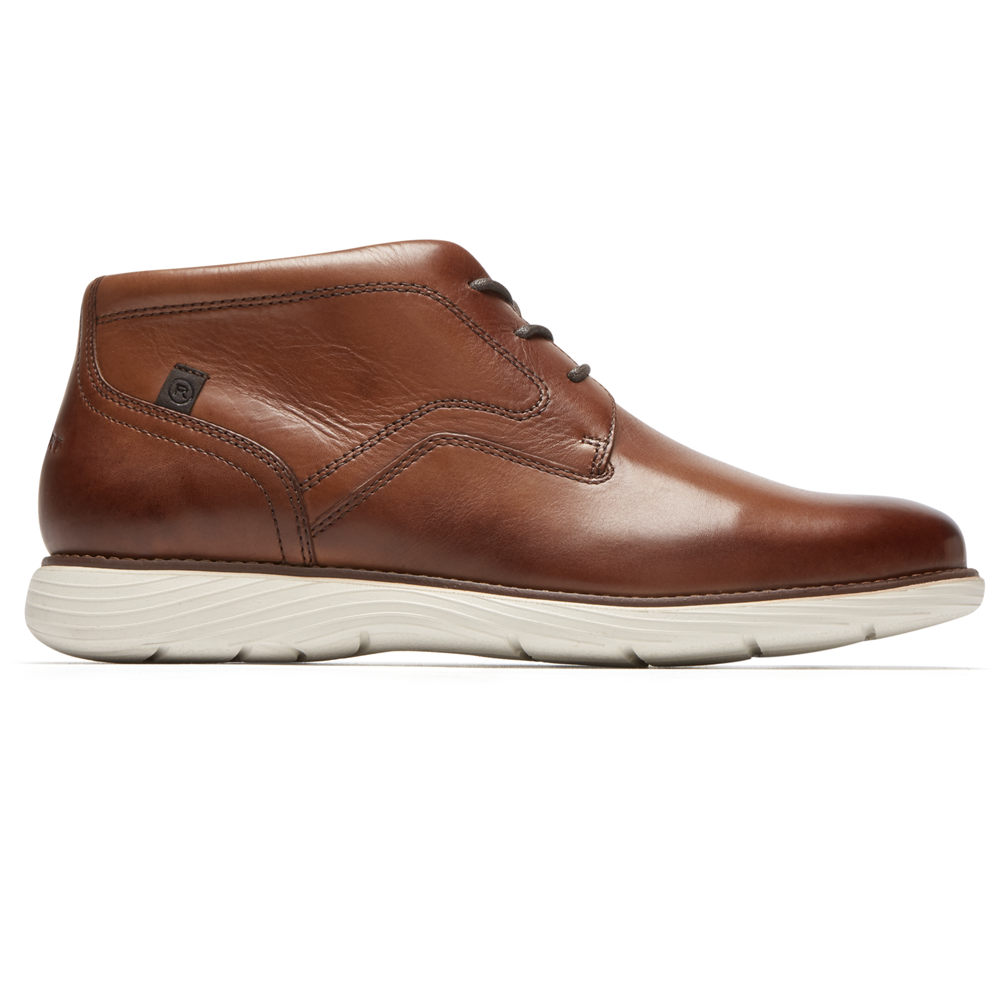 Botas Rockport Homem Marrom - Garett Chukka - 69483QXEK